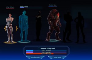 Mass Effect Squad Selection