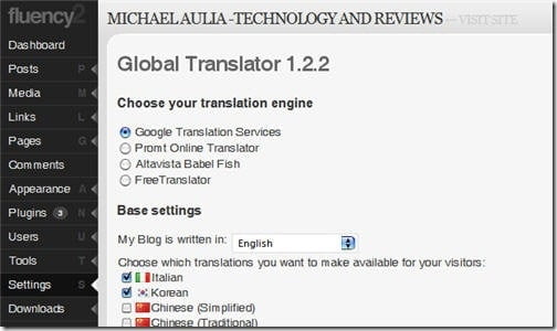 global translator plugin settings