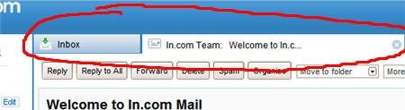 email inbox tabs