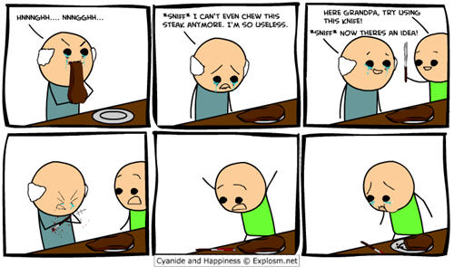 happiness and cyanide. [Image: cyanide-and-happiness-