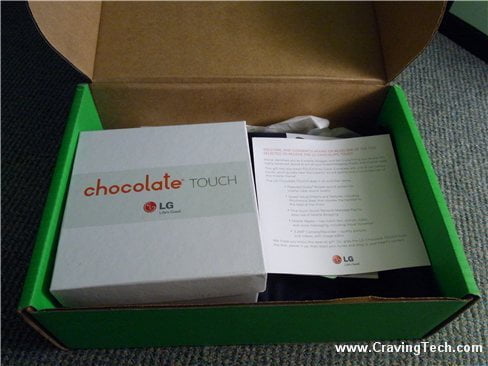LG Chocolate Touch package