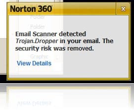 Norton 360 detect trojans in email