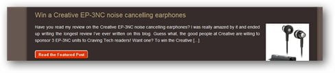 Creative EP-3NC earphones giveaway