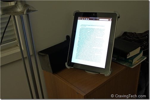 Titan iPad Stand Review - Bedside table