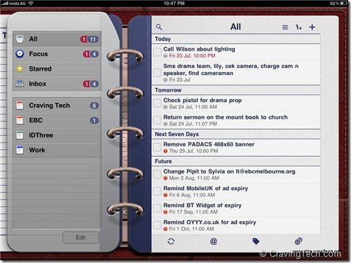 Todo for iPad Review - theme 1