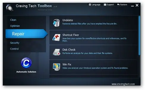 IOBit Toolbox - Repair