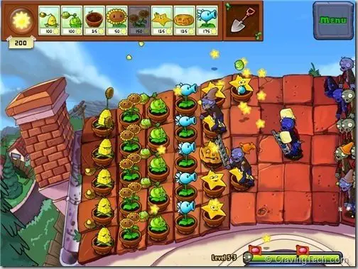 Plants vs Zombies Review - roof