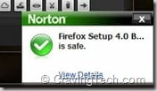 norton scanning downloaded exe file
