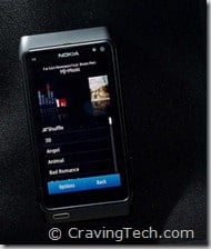 Nokia N8 Music player