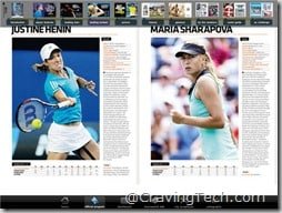 Australian Open 2011 iPad app - Player profiles 2