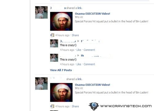 osama in laden facebook page. video of Osama bin Laden!