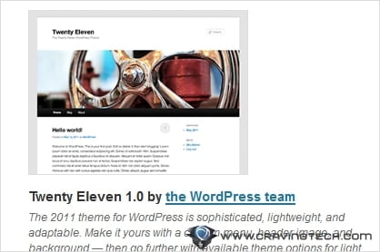 Twenty Eleven WordPress Theme