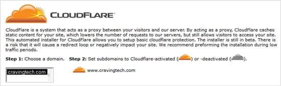 CloudFlare at HostGator