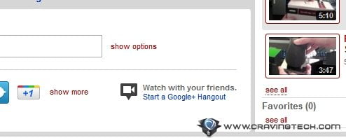 YouTube Google+ hangout