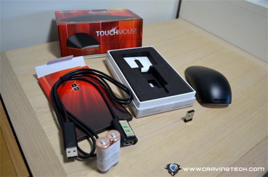 Microsoft Touch Mouse packaging opened