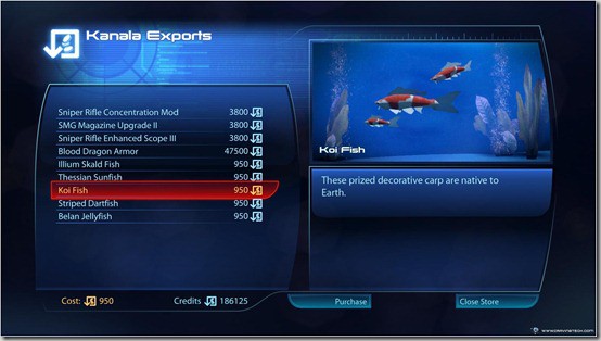 Mass Effect 3 Koi Fish
