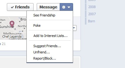 Facebook see friendship