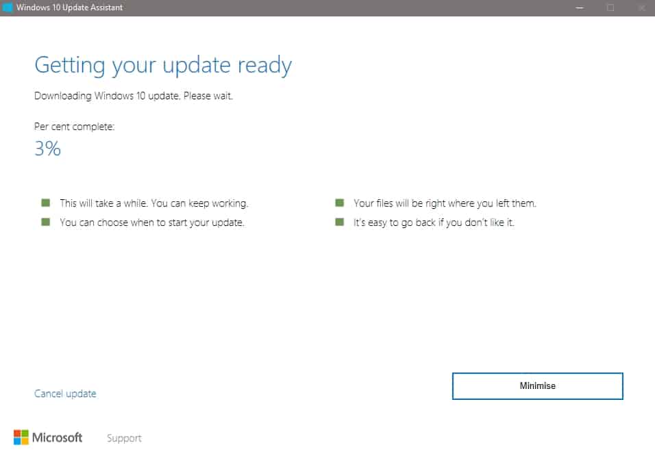 Windows 10 update wait