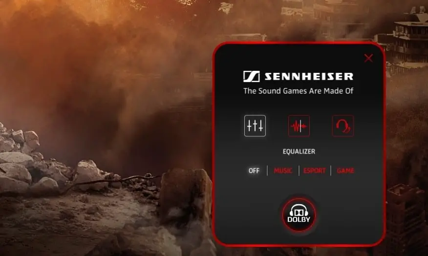 Sennheiser PC 373D quick shortcut