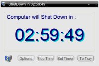 Free shutdown timer for Windows XP/NT/2000