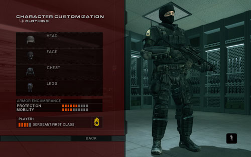 Rainbow Six Vegas 2 Character Customization