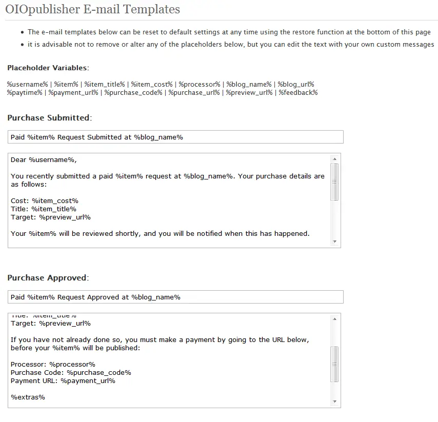 Automate private advertising on your blog