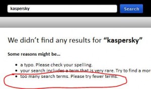 Kaspersky AntiVirus on Cuil I would've thought searching "Harry Potter" produces more results