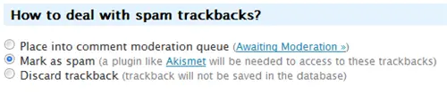Simple Trackback Validation Plug-in