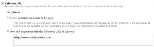 Simple Trackback Validation Plug-in Simple Trackback Validation Plug-in