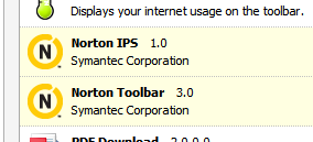 Norton Internet Security Extension