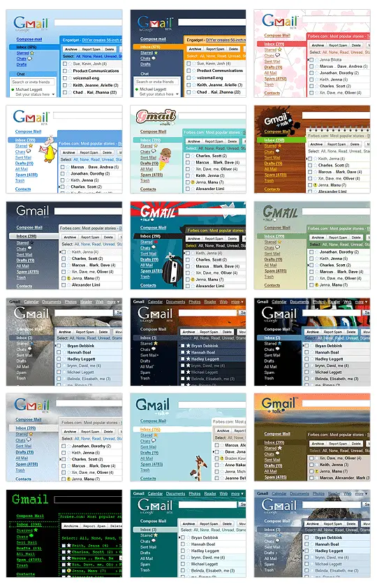 Gmail Color Themes Gmail Color Themes