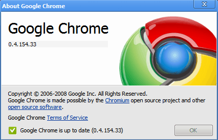 Google Chrome out of date