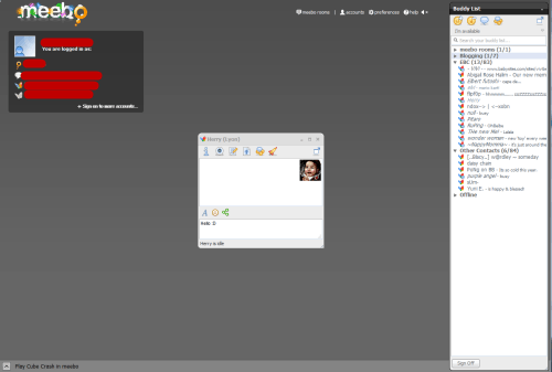 Meebo - web based instant messaging
