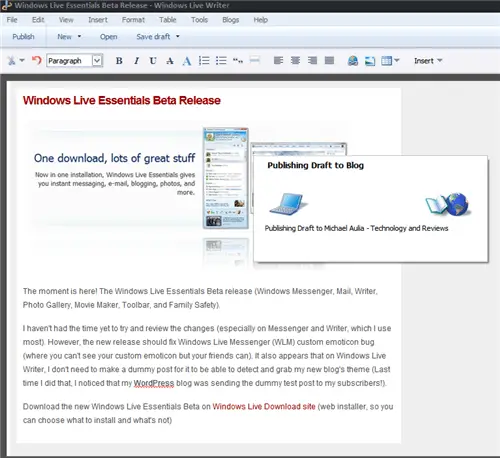 Windows Live Writer
