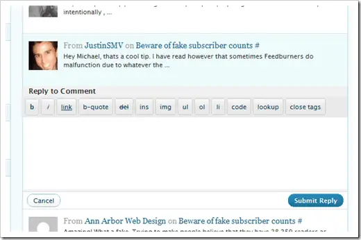 WordPress 2.7 Coltrane - Reply Comments from Admin WordPress 2.7 Coltrane - Reply Comments from Admin