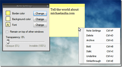 Free Post It Notes for Windows