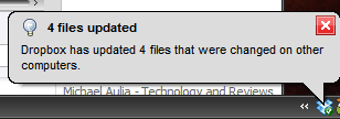 dropbox system tray