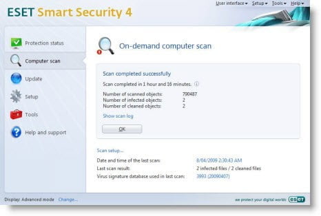 eset smart security scanner