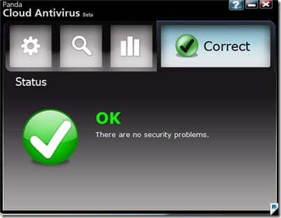 panda cloud antivirus system status