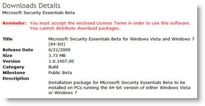 microsoft security essentials 64 bit version