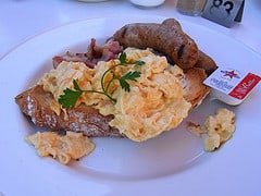 bacon sausage and egg