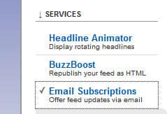 feedburner custom email subject