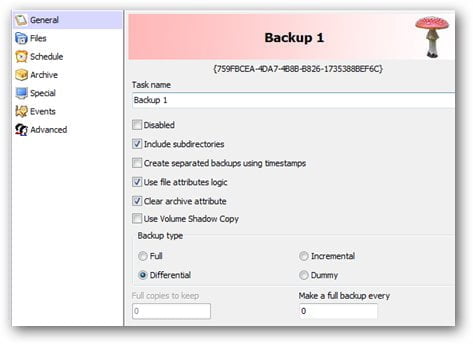 cobian backup 9 task