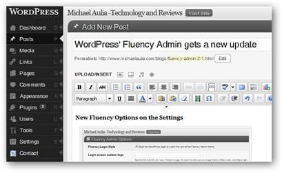 fluency admin 2.1 style