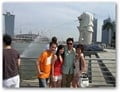 In front of Merlion Statue