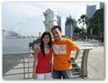 Mei Yen and I at Merlion Park