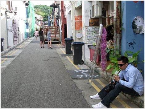 Shopping at Haji Lane Singapore