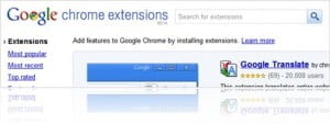 Finally! Google Chrome Extensions!