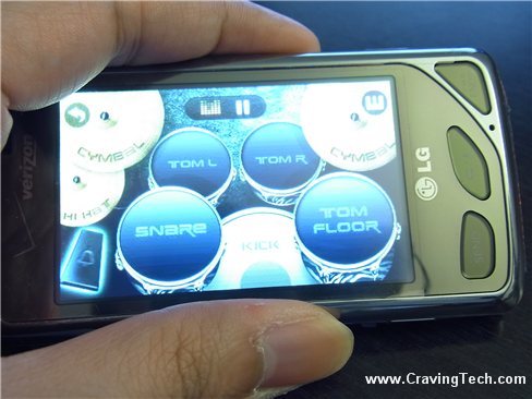 LG Chocolate Touch Virtual Drums LG Chocolate Touch Virtual Drums