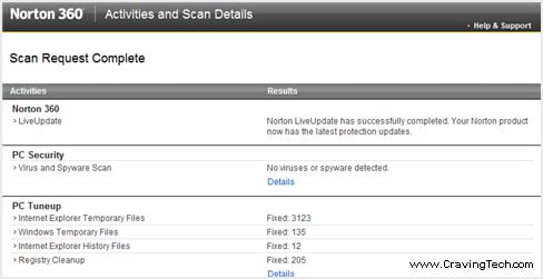 Norton 360 Full System Scan